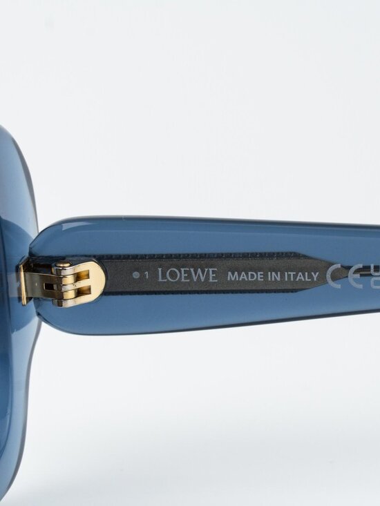 Loewe Women Sunglasses Blue Brown Rectangle LW40158F SLIM 84E NEW AUTHENTIC main image 6